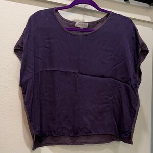 Michael Stars Deep Purple Short Sleeve Top